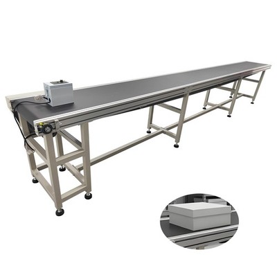 Belt Conveyor: 177''x19.6'' Industrial Belt Conveyor for Assembly Lines&Packaging