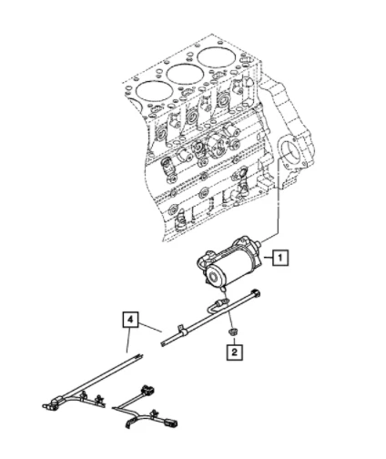 03-06 Ram 2500 3500 Engine Starter 5.9L Diesel HO High Output Genuine New OEM - Imagem 3 de 3