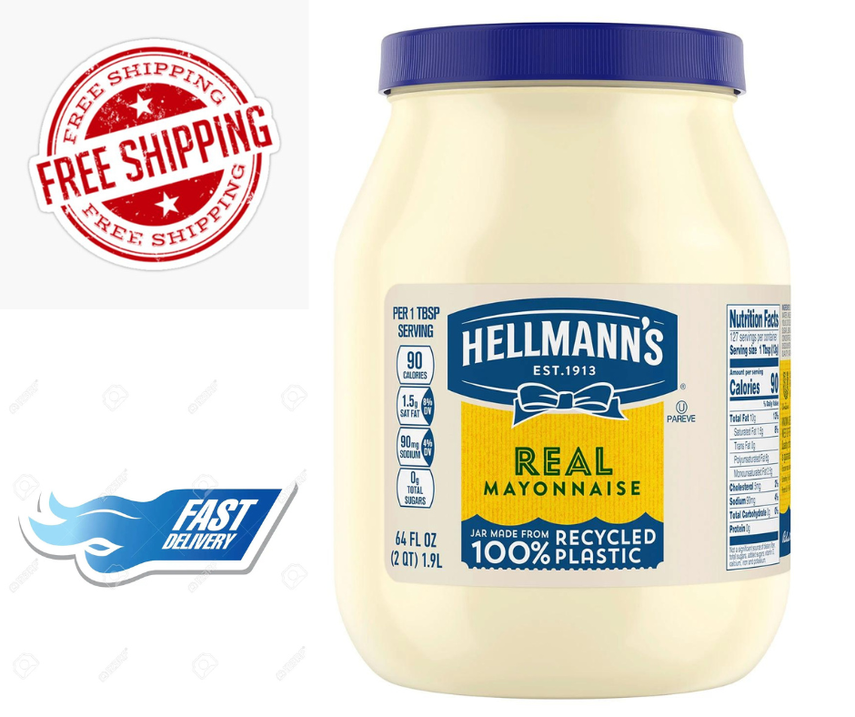2 PACK Hellmann'S Real Mayonnaise {64 Oz. } eBay