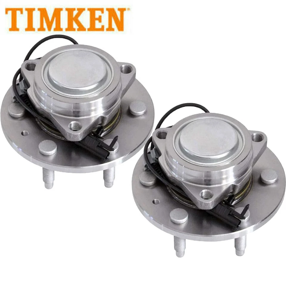 Par de cojinetes de cubo de rueda delantera Timken 2x2 para 07-13 Chevy Tahoe Escalade Silverado Foto 4 de 4