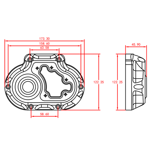 Clarity Transmission Engine Side Cam Rocker Covers For Harley Touring Flhr 08-13 - Imagen 9 de 9
