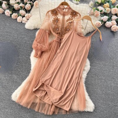 ● I AM MARI ● Luble Puff Lace Dress s-l400.jpg