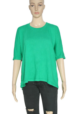 Portland Pullover T Shirt Green Zadic and Voltaire Short Sleeve Oversized Top L