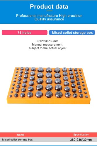 Lightweight Design ER Collets Storage Box Large Capacity for CNC Machine - Picture 8 of 17