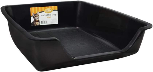 Feline First Cat Litter Box 35Cm X 25Cm - Large Kitty Litter Tray with Easy-Clea