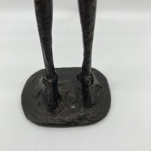 Vintage Bronze Brutalist Art Golfer Lady Woman Art Sculpture Statue Classic - Picture 7 of 8