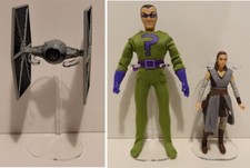 ACTION FIGURE/VEHICLE STAND Clear Acrylic for 8 Inch Figs more - Regular Size