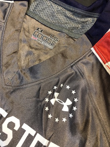 RARE Nice Wounded Warriors NORTHWESTERN WILDCATS UNDER ARMOUR JERSEY LARGE - Picture 4 of 10