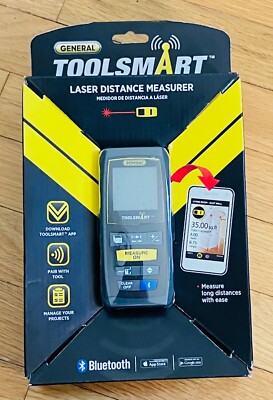 General Tools TS01 100  Laser Measure Bluetooth Calculates Area Distance Volume