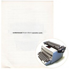Underwood Scriptor Typewriter Instruction Manual Repro User Electric Vtg thumbnail