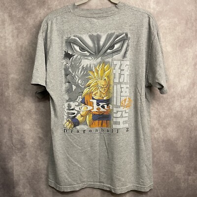 Vintage 1999 90s Dragon Ball Z Goku Anime Cartoon T-Shirt Adult 