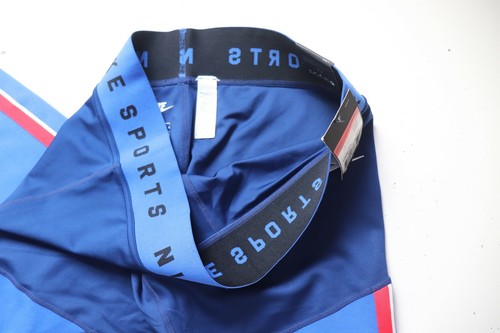 NIKE SPORTSWEAR UNIVERSITY LEGGINGS ADERENTI BLU VUOTO BV2941-492 DONNA L - Foto 11 di 12