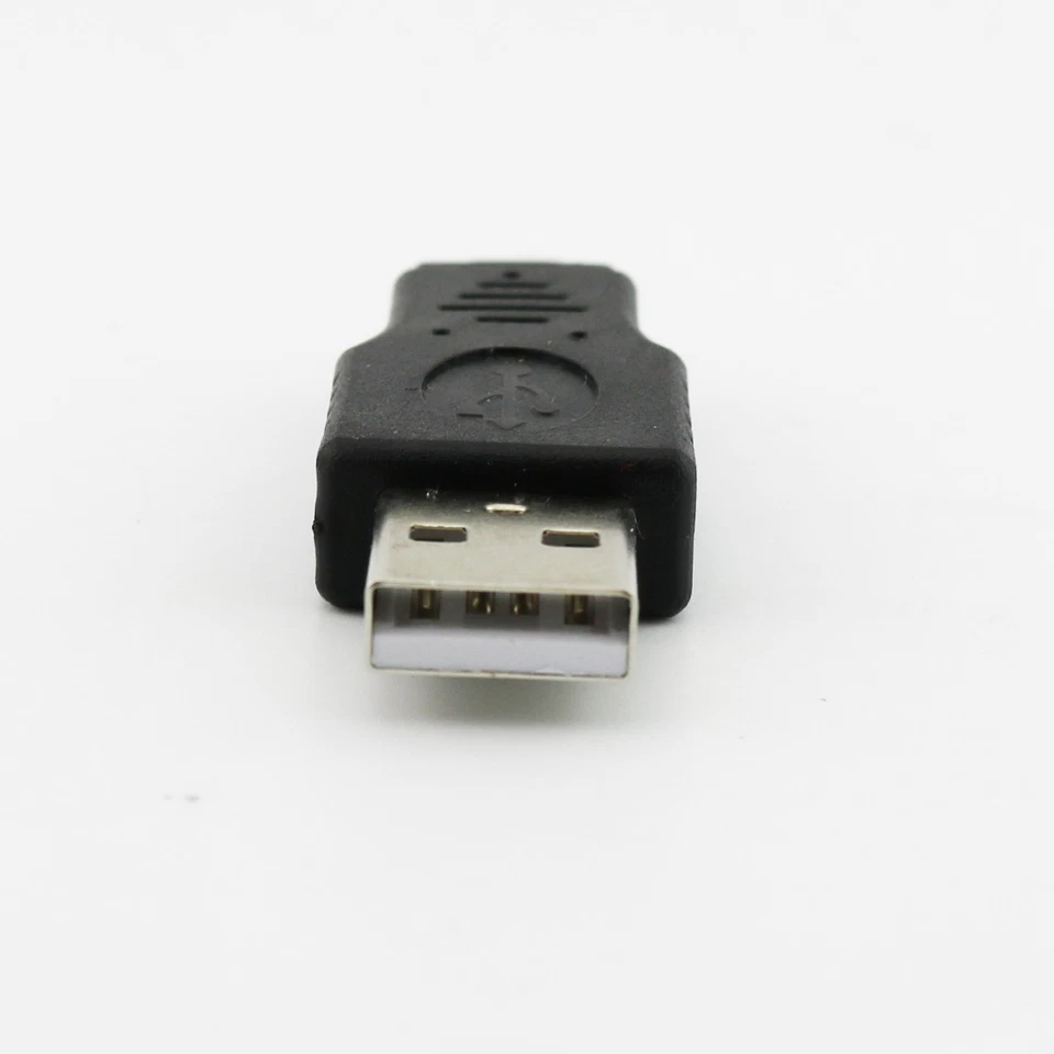 1x USB 2.0 A Male To Mini USB 5Pin Male Plug Adapter Converter Connector Black - Image 4 of 4