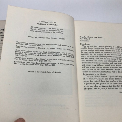 The Amazing Mr. Doolittle by Quentin Reynolds 1953 1st Edition W/DJ WWII - Picture 6 of 9