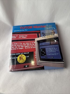 Tutor Master By Steve Green 3 1/2  Pc Program Dos Personal Companion Software