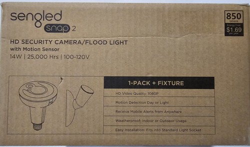 Sengled Snap 2 HD Security Camera and Flood Light with Motion Sensor - Picture 2 of 5