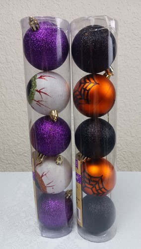 Halloween Spettrale Ornamenti Natalizi 10 Pezzi Palline Oculari Natalizie e Ragnatele - Foto 5 di 5