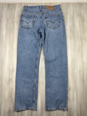 Vintage Levi's 505 Original Fit Straight Leg 32x32 Button Blue