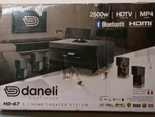 DANELI ACOUSTIC HD-67 5.1 HOME THEATER SYSTEM 2500W WIRELESS SPEAKERS