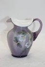 fenton lavender hand painted pitcher by miller 2000