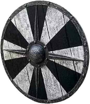 Medieval Round Shield Viking Shield Unique Armor Design Shield Wooden 22 inch