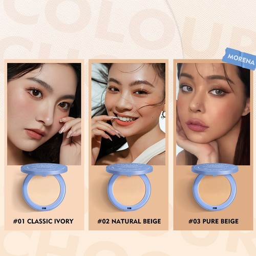 SACE LADY Silk Soft Mist Powder Cake Natural nude makeup Long-lasting Waterproof - Picture 6 of 7