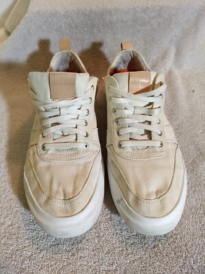Cole Haan Mens Grand Pro Rally White Canvas Court Shoes  display picture 3
