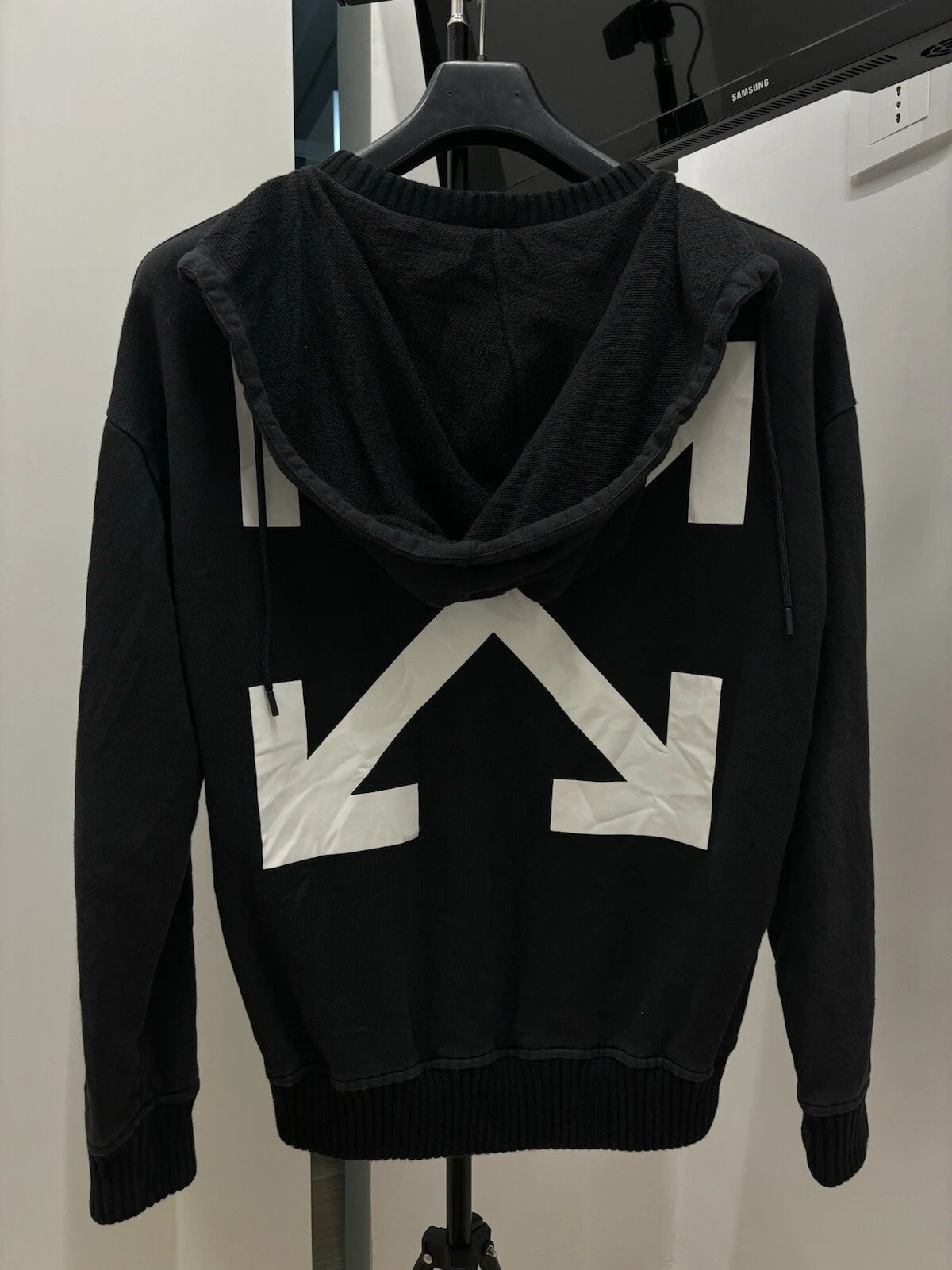 OFF WHITE Felpa con cappuccio Moncler X Off White