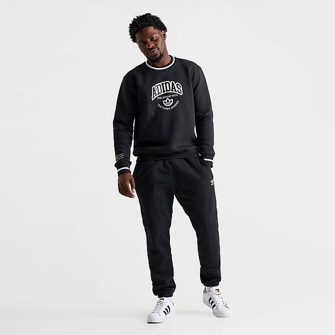 adidas Originals Arch アーチ パーカー 送関込 adidas Originals Arch Mens Crewneck Sweatshirt JP1800 Black