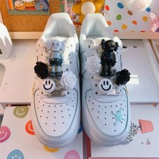 Black  Gray Shoes Charm Set for Sneakers