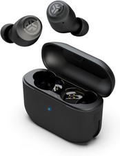 Jlab Go Air Pop True Wireless Bluetooth Earbuds  Charging Case, Black, Dual Con