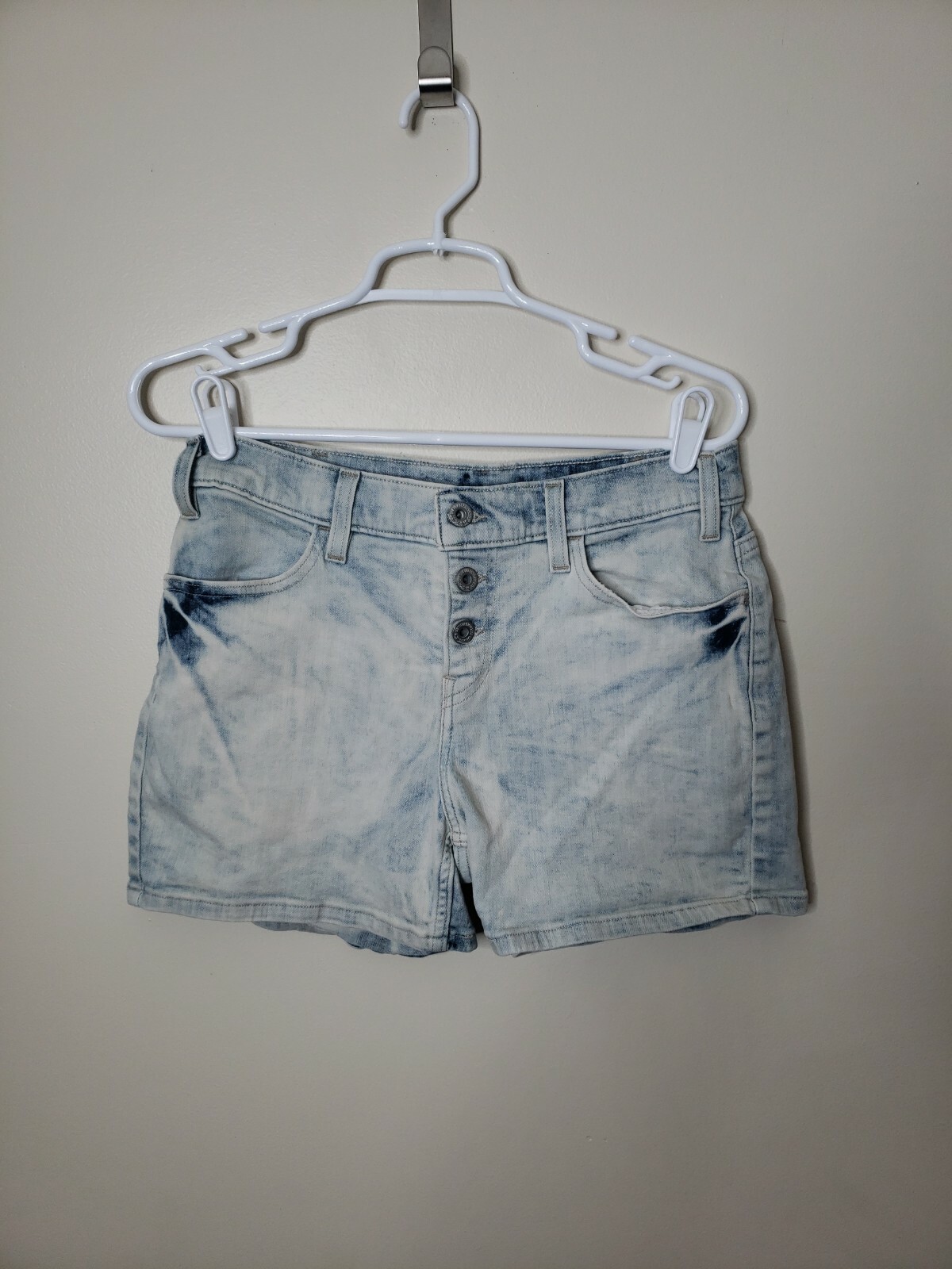 Levi's Bleach Washed Shorts Buttonfly - image 1