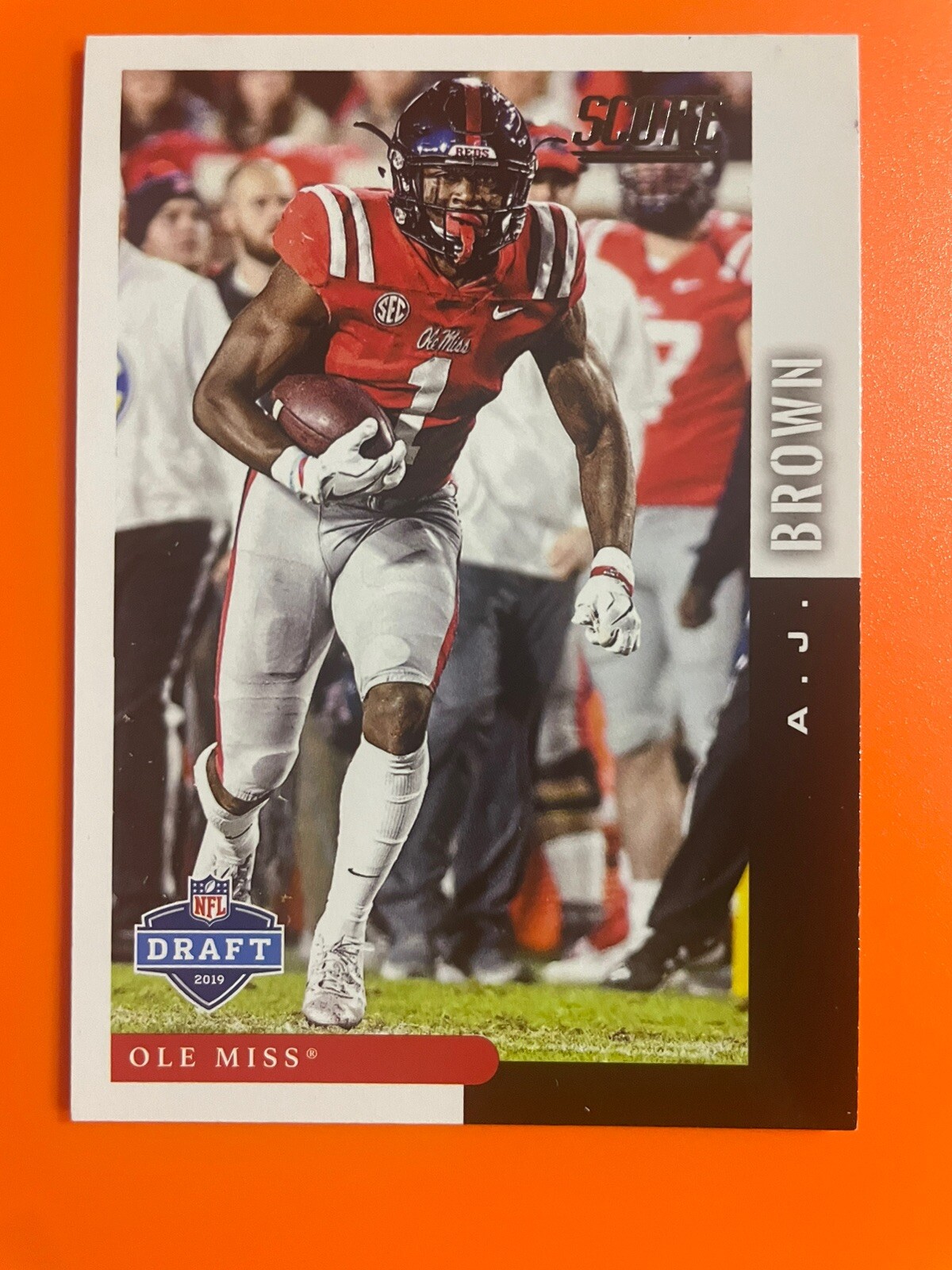2019 Panini Score AJ Brown Draft RC #DFT-10 Tennessee Titans Rookie