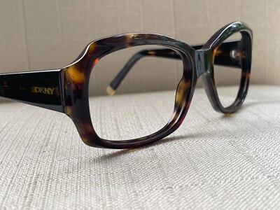 Vintage DKNY Eyeglasses Frame Dark Brown Tortoise DY4048 55  display picture 2