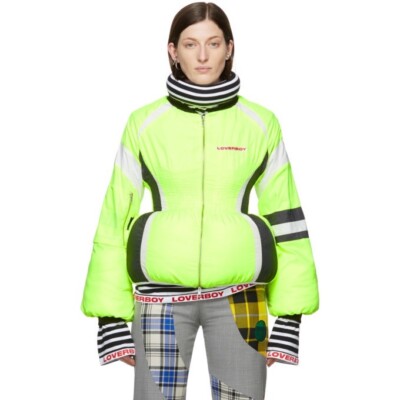 charles jeffrey loverboy Neon Yellow Tendonitis Bomber Jacket 