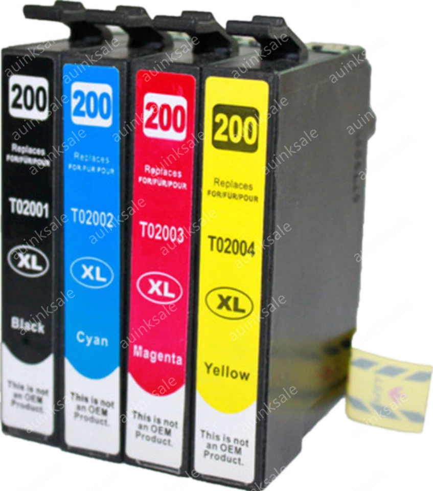 4x Compatible Ink Cartridge 200XL 200 XL For Epson XP200 XP300 XP400 XP410 XP100 - image 2 of 4