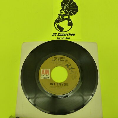 Cat Stevens morning has broken / want to live in wigwam 45 Record Vinyl Album 7''