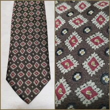 Hill Drake/Drake S Drake London/Uk Made Small Print Necktie From Japan Rare