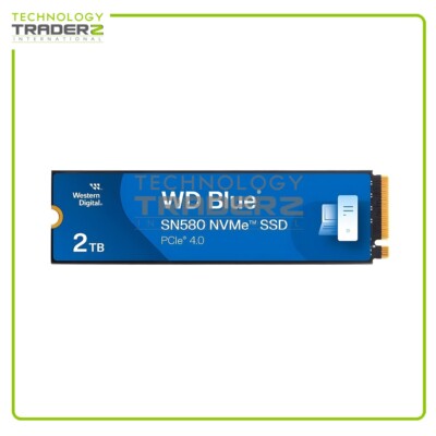 0-Hours WDS200T3B0E WD Blue SN580 2TB PCI-E 4.0 x4 NVMe M.2 