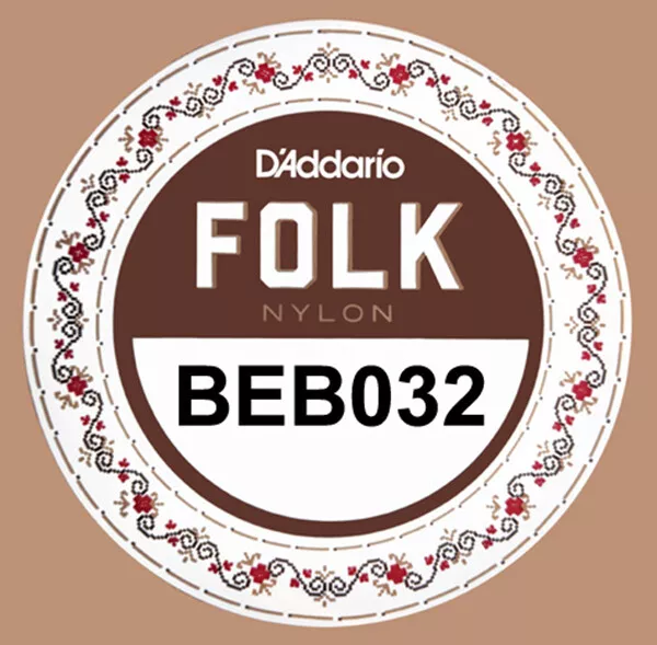 D Addario Folk Nylon BEB032 2nd String b Normal Tension.032