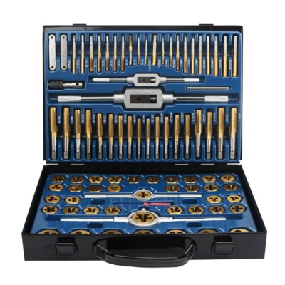 86pcs Tap Die Set Bearing Steel M3-M16 Metric Thread Combination Tools