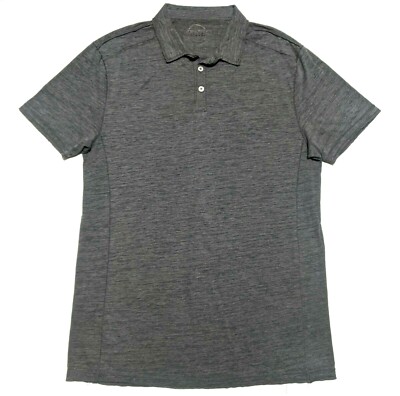 BKE Polo Shirt Mens XL Short Sleeve Pullover Preppy Gray EUC