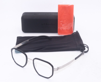 NEW IC! BERLIN MODEL HIRO BLACK ROUGH GUNMETAL AUTHENTIC FRAMES