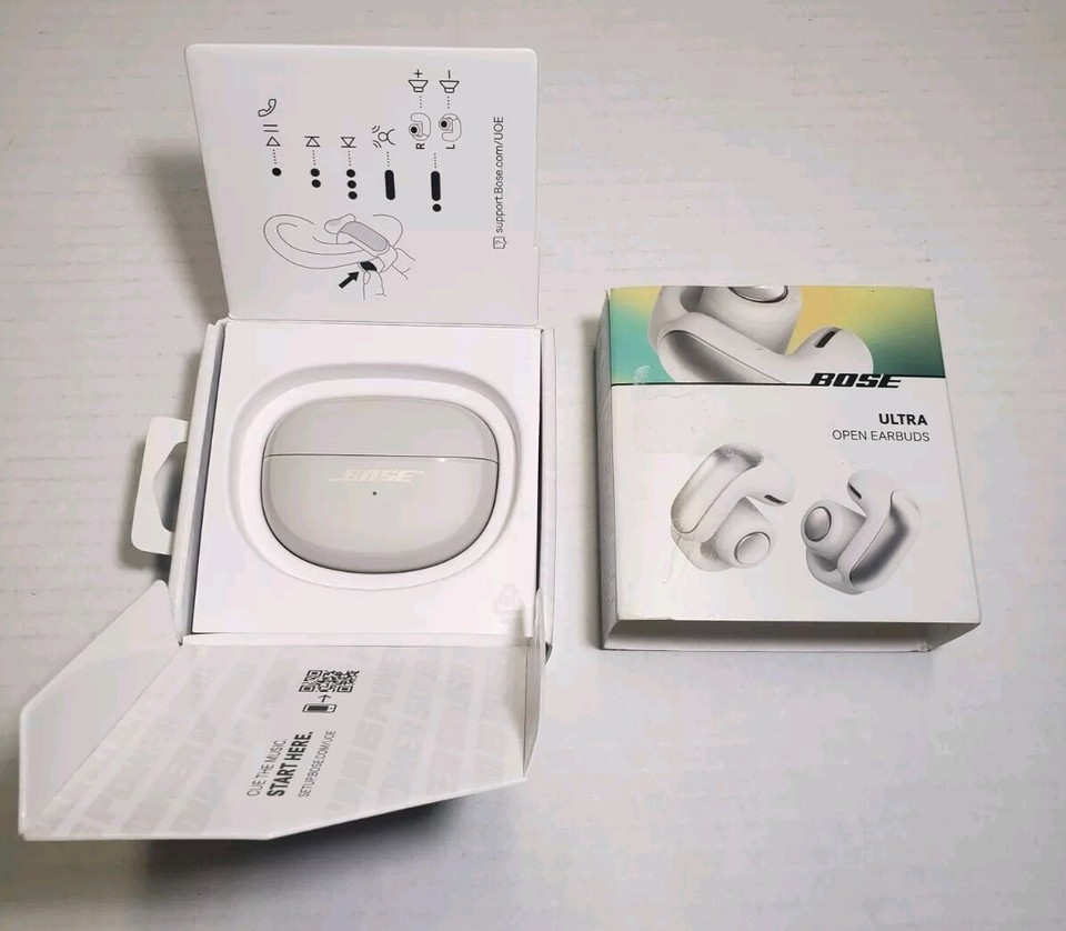 Bose Ultra OpenEar True Wireless Bluetooth Open Earbuds WhiteSmoke NEW