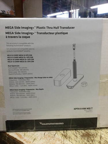 Humminbird MEGA Side Imaging+ Hull Transducer XPTH 9 HW MSI 7102841 - Picture 3 of 4