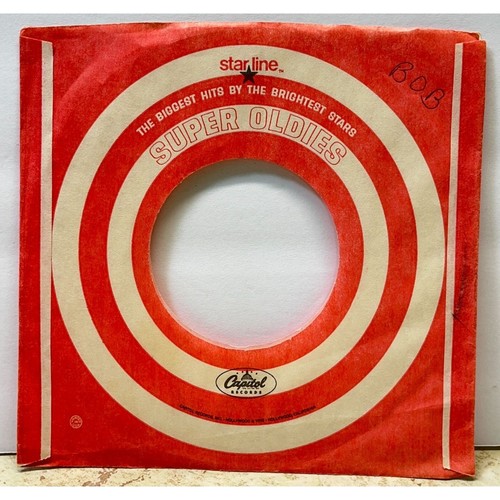 Capitol Star Line Records Company Sleeve 45 RPM Vinyl Red Super Oldies - Picture 2 of 6