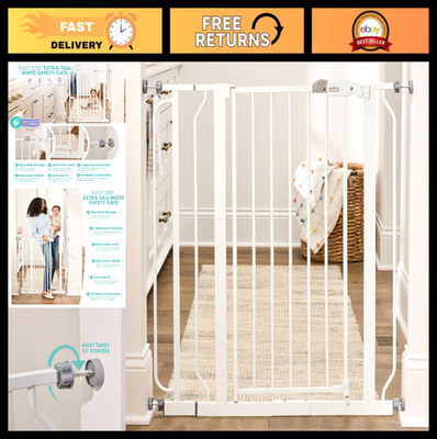 #ad #ad Extra Tall 36quot; Baby Gate for Doorways amp; Stairs Pressure Mounted Walk Through $99.99