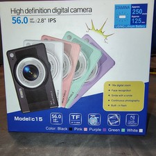 NEW Digital Camera-56MP FHD 1080P Cameras for Photography. Color Black