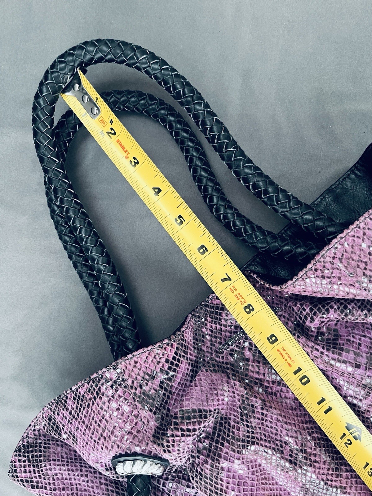 Judith Ripka PYTHON Embossed Leather THISTLE/PURP… - image 20