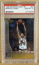 1996-97 Bowman's Best Marcus Camby #R4 Rookie RC HoF Toronto Raptors PSA 10